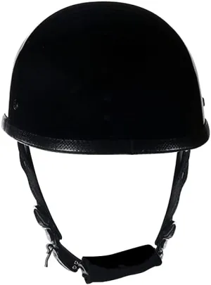 Eagle Shiny Novelty Skull Cap, Basic Flat Eagle Novelty Cap (Gloss Black)