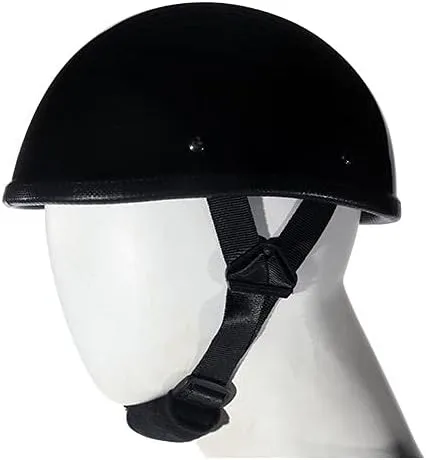 Eagle Shiny Novelty Skull Cap, Basic Flat Eagle Novelty Cap (Gloss Black)