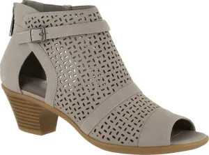 Easy Street Women's Carrigan Open Toe Bootie,Grey Synthetic,US 6.5 WW