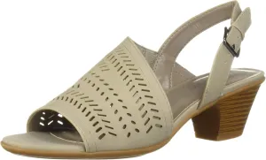 Easy Street Women's Goldie Dress Casual Sandal with Cutouts Heeled