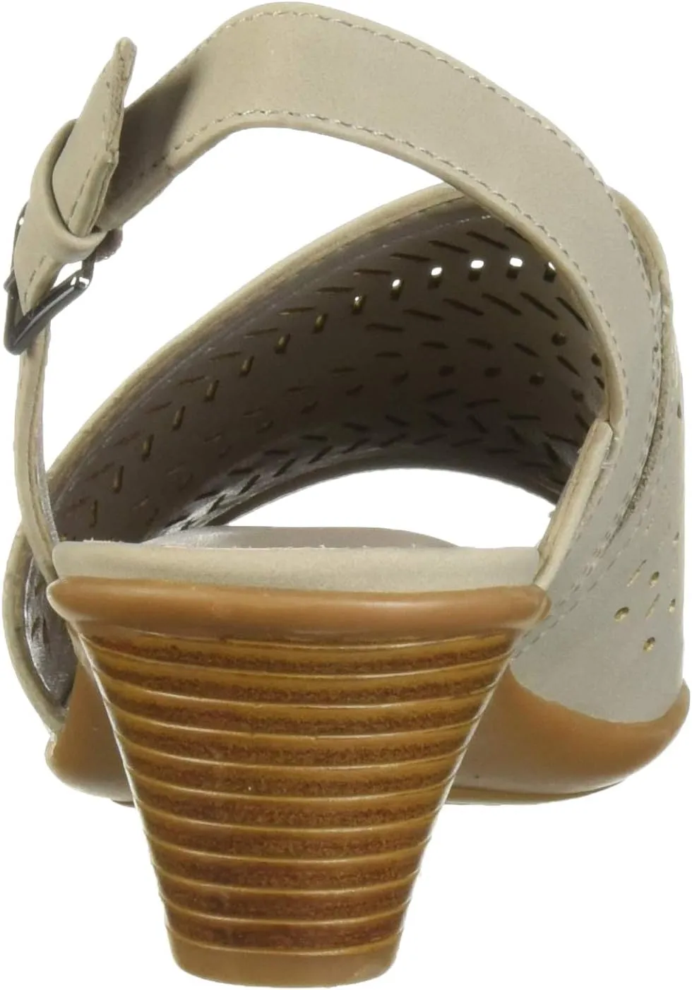 Easy Street Women's Goldie Dress Casual Sandal with Cutouts Heeled