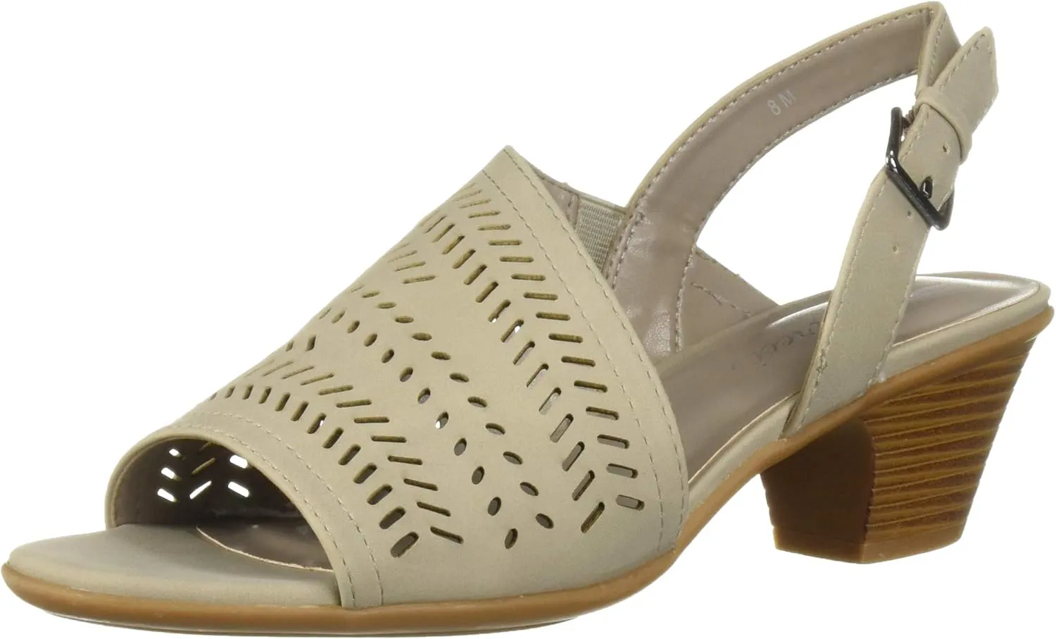 Easy Street Women's Goldie Dress Casual Sandal with Cutouts Heeled