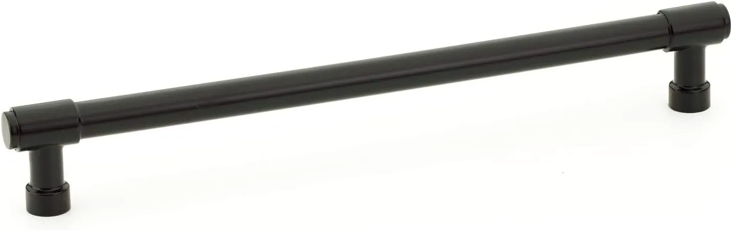 Emtek Jasper Pull, 8" Center-to-Center, Flat Black