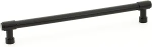 Emtek Jasper Pull, 8" Center-to-Center, Flat Black