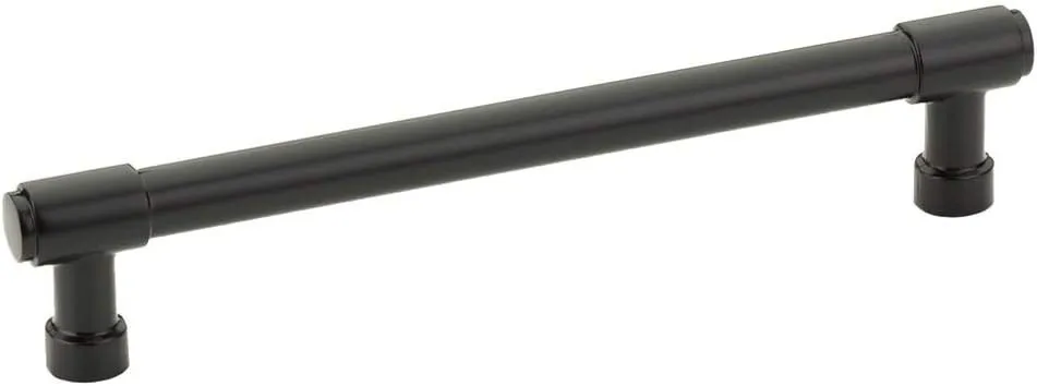 Emtek Jasper Pull Available in 7 Sizes in 6 Finishes - 86689US19 - (Center to Center 6", Flat Black - US19)