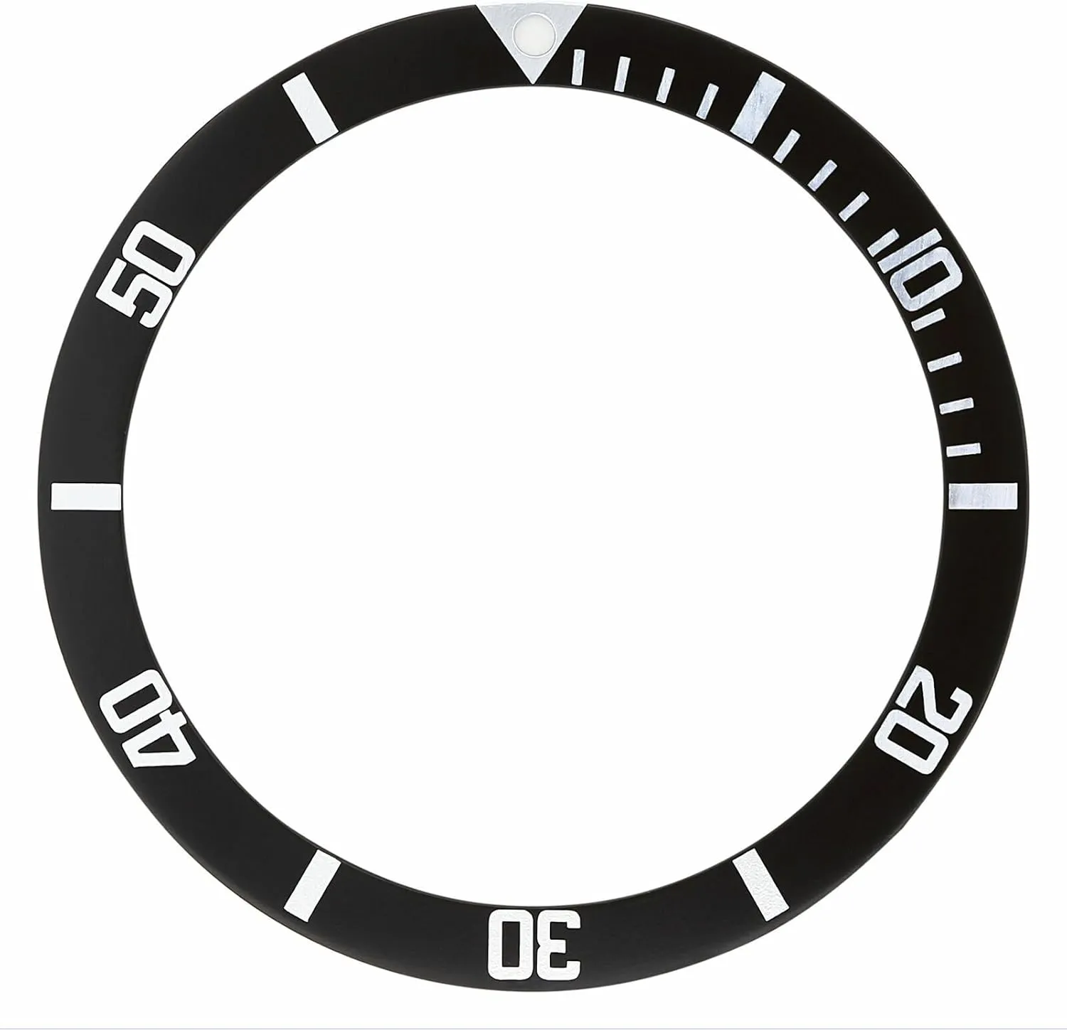 Ewatchparts BEZEL INSERT FLAT COMPATIBLE WITH TAG HEUER 1000 980-613B 980.030N, 980.006N WATCH BLACK