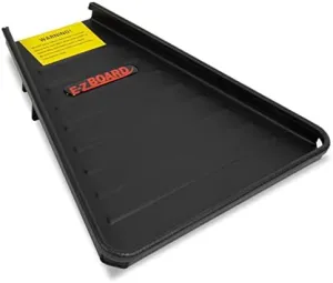 EZ Board, Steel-Constructed Boat Trailer Step, No Installation Required, Fits 1.5” or 2” Trailer Frames, 400-LB Capacity, Wide Anti-Skid Step Surface, Built-in Drainage Holes, Boat Step for Trailer