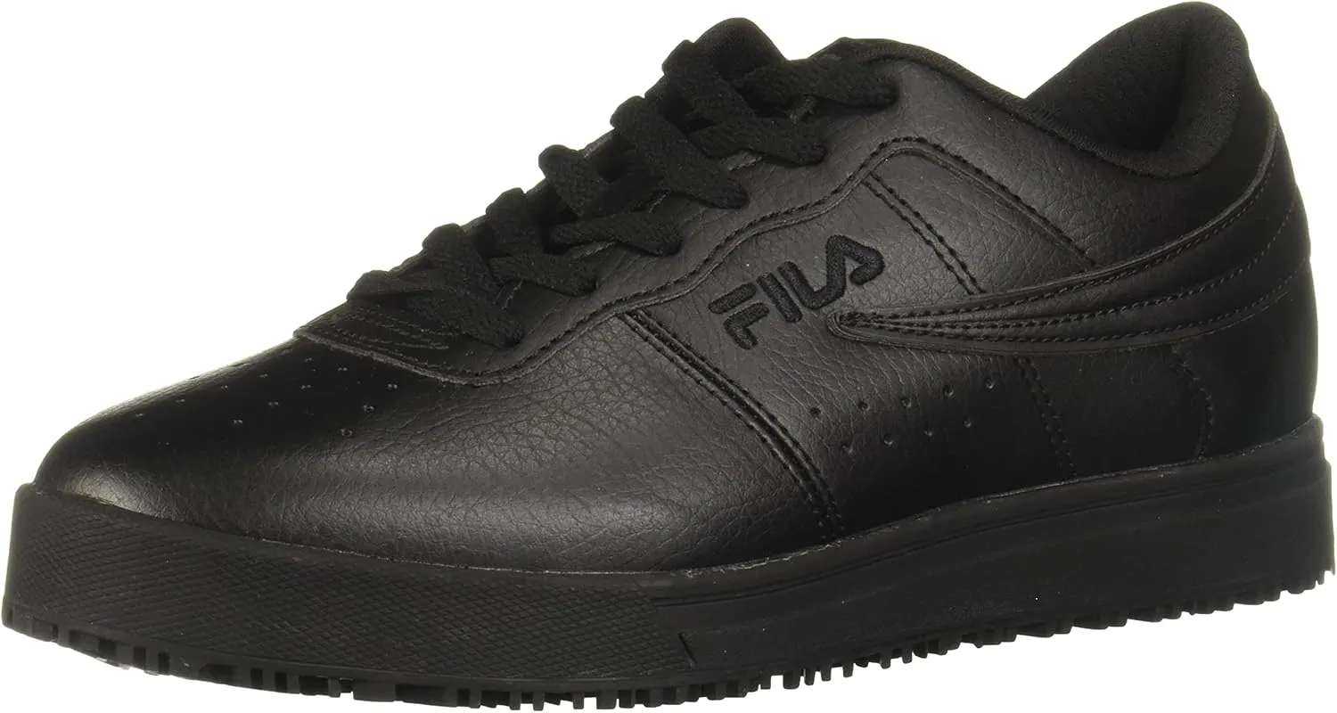 Fila mens Work Food Service Shoe, Black/Black/Black, 7.5 US