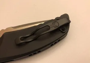 Flat Black Titanium Deep Pocket Clip For Hogue EX-01 EX-03 EX-04 Tip Up