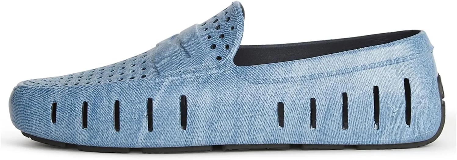 Floafers Men's Country Club Driver Print Boat Shoe