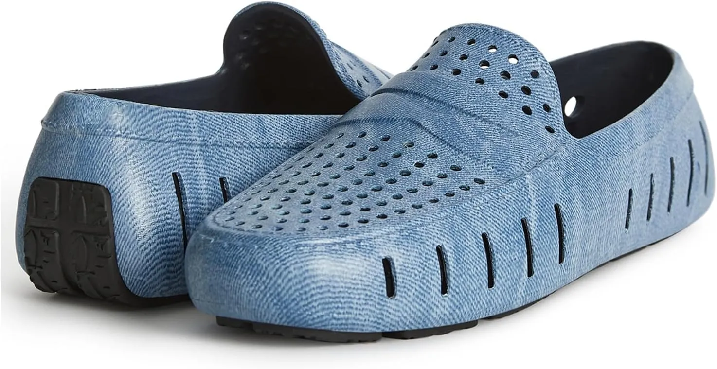 Floafers Men's Country Club Driver Print Boat Shoe
