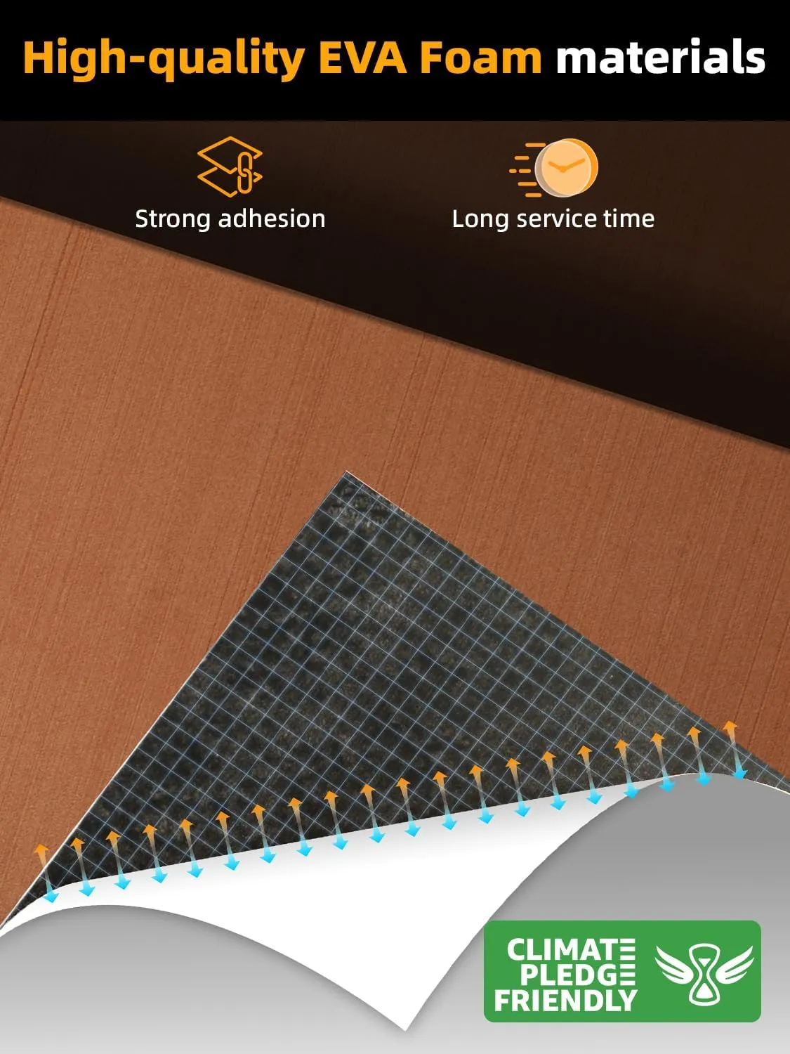 FOCEAN Boat Flooring EVA Foam Boat Decking Marine Flooring Brushed Texture Marine Mats for Boats Yacht Kayak RV 94.5" x47.2"/ 23.6"/15.7"