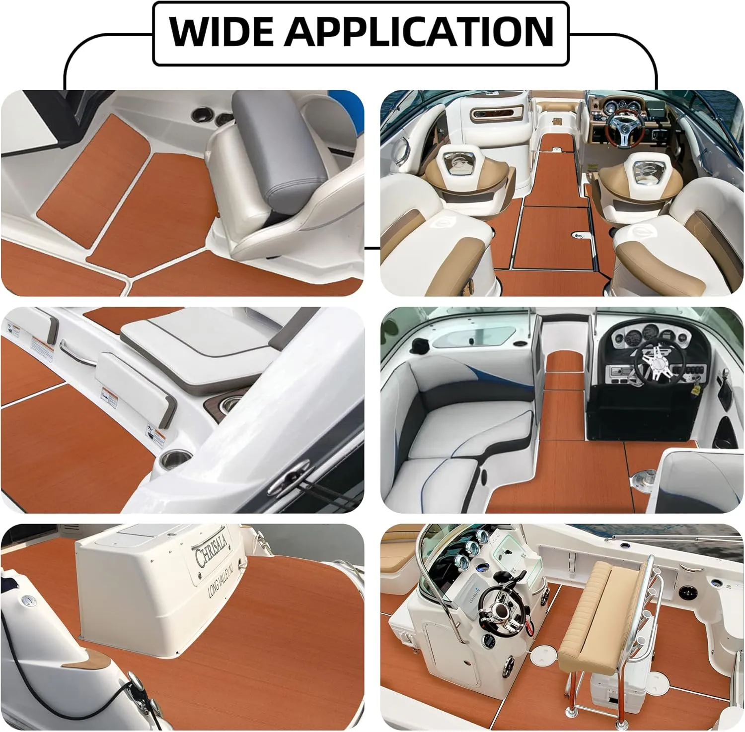 FOCEAN Boat Flooring EVA Foam Boat Decking Marine Flooring Brushed Texture Marine Mats for Boats Yacht Kayak RV 94.5" x47.2"/ 23.6"/15.7"