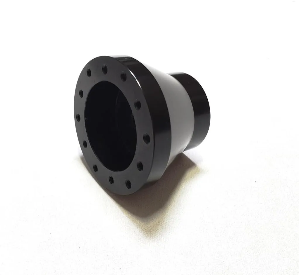 ForeverSharp 08-14 Polaris Ranger RZR 6 Hole Black Aluminum Steering Wheel Adapter (for Nardi Wheels)