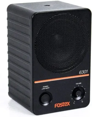 Fostex 6301NE Powered Active Monitor (Single), Electronically Balanced, Black
