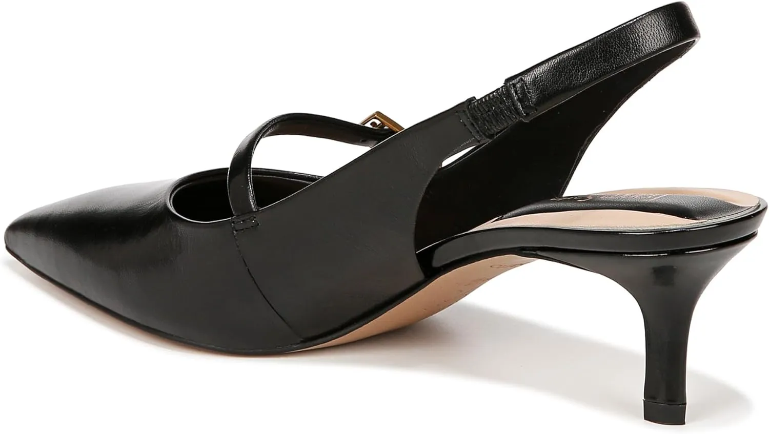 Franco Sarto Women's Khloe Pointed Toe Slingback Kitten Heel Pump
