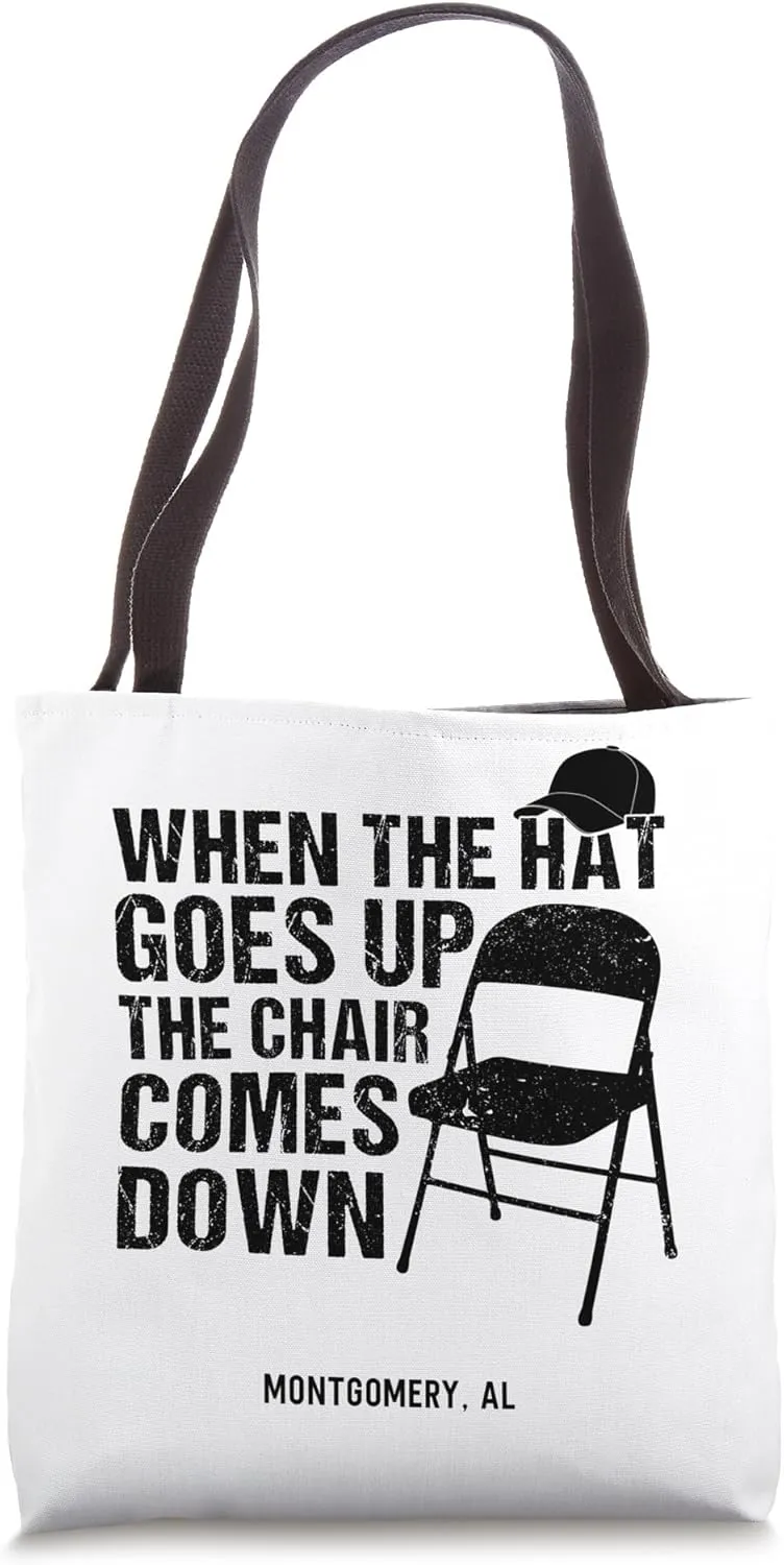 Funny Riverboat Brawl Montgomery chair fight Alabama boat Tote Bag
