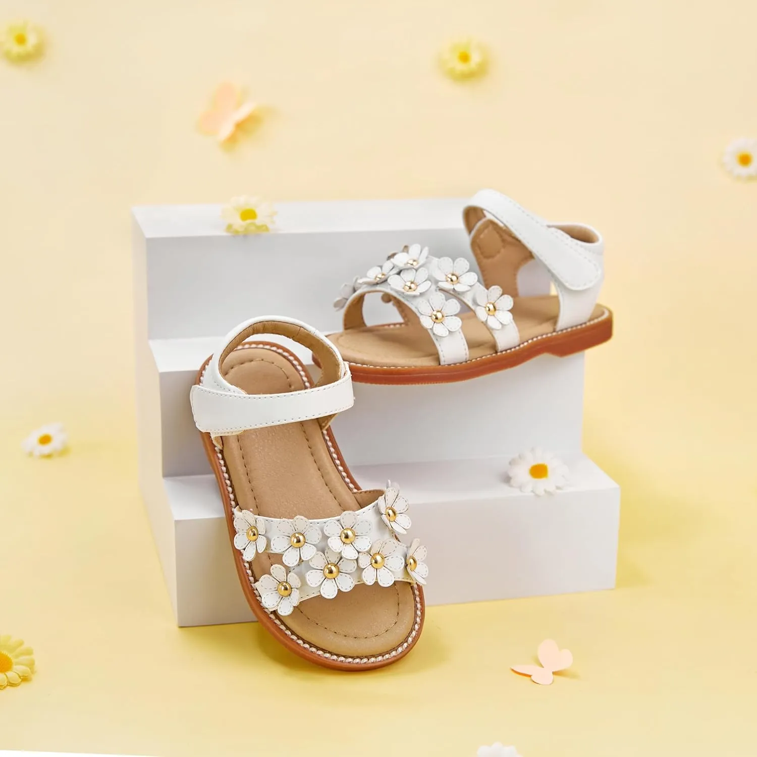 GINFIVE Toddler Girls Sandals Girls Toddler Sandals Little Girls Kids Shoes