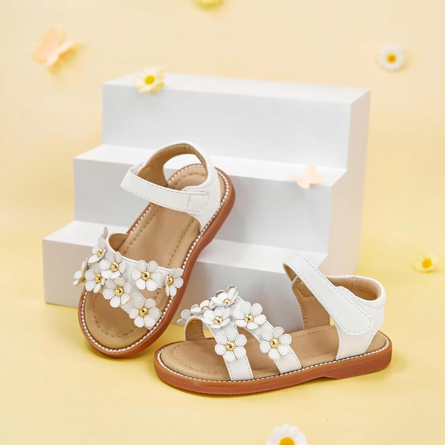 GINFIVE Toddler Girls Sandals Girls Toddler Sandals Little Girls Kids Shoes