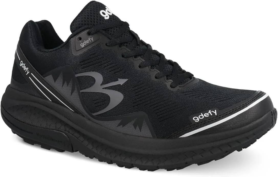 Gravity Defyer Men's Pain Relief | Arch Support | Plantar Fasciitis | Foot & Knee Pain | Wide Shoes | Orthopedic | Heel Pain | Free Orthotic Included Mighty Walk Black