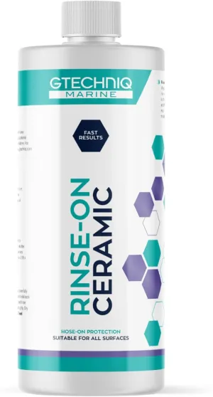 Gtechniq Rinse-on Ceramic - Marine Ceramic Sealant for Boats, Yachts & Jet Skis - Hose-On, Rinse-Off Spray - UV Protection, Repels Water & Dirt