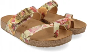 HAFLINGER Juno elegant leather Sandals with rubber sole and cork latex footbed unisex