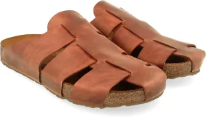 HAFLINGER Pius elegant leather Sandals with rubber sole and cork latex footbed unisex