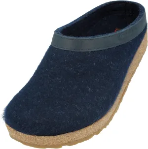 HAFLINGER Unisex-Adult GZL Boat Shoe Trimmed Wool Clogs