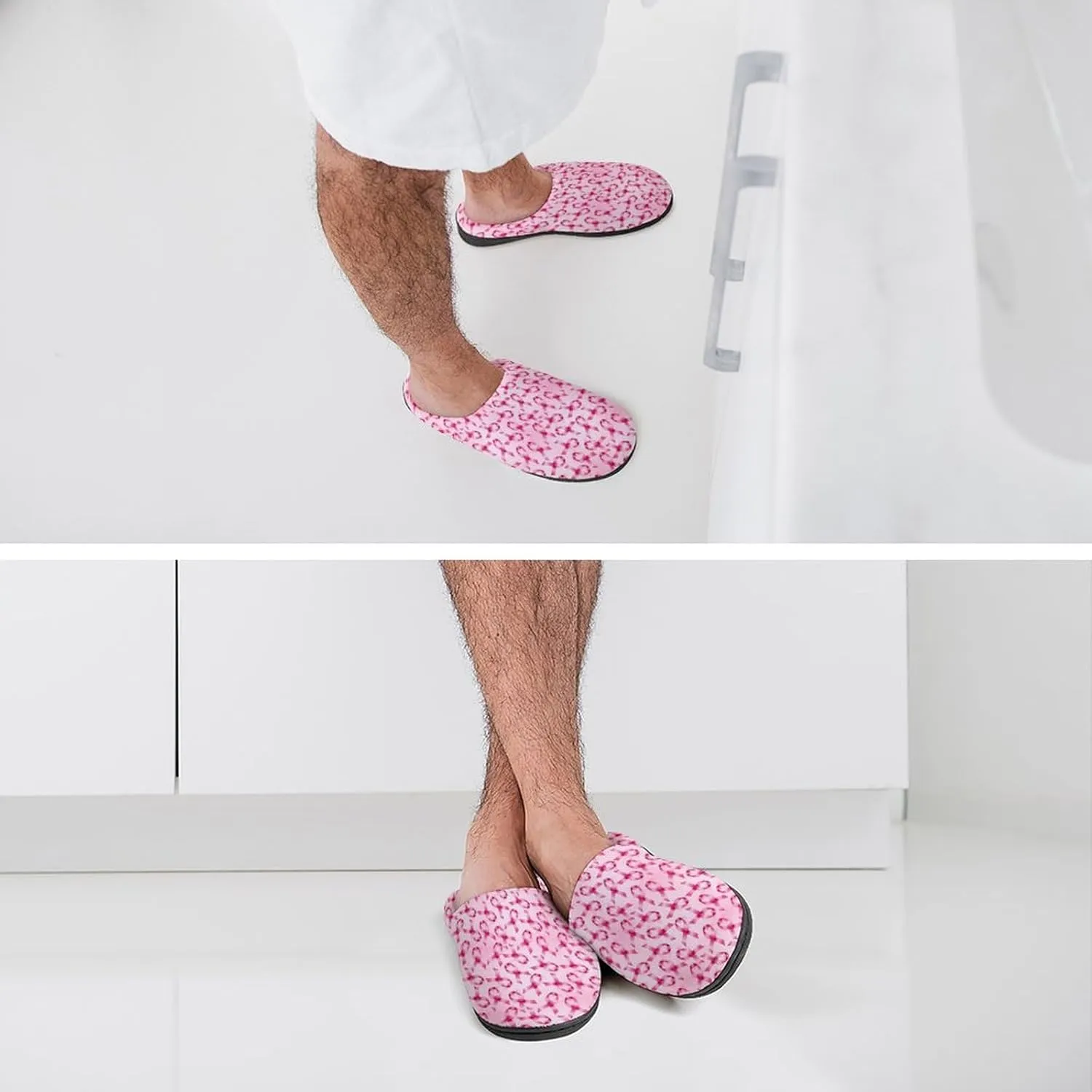 Halloween Clog Slippers Mens Non-Slip House Slippers Womens Memory Foam Cotton Slippers Slip-On Shoes Indoor Outdoor