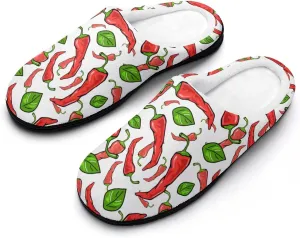Halloween Green Eyes Black Birds Cats House Slippers For Woman Mens Memory Foam Bedroom Slippers Outdoor Slip-On Shoes