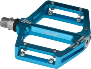 Haro Lineage Flat Pedals 9/16" Black Alloy Sealed Bearings w/Adjustable Pins (Teal)