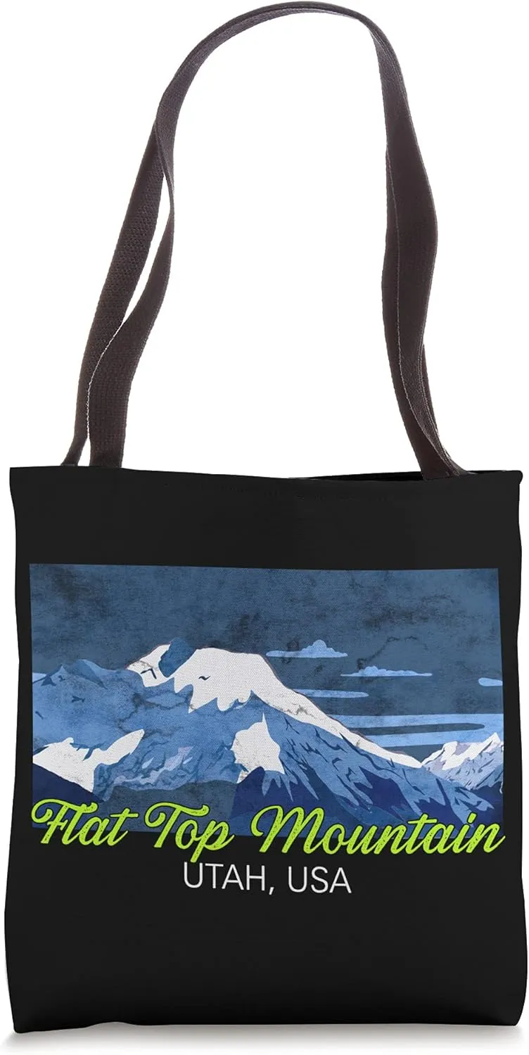 Hiking on the USA Mount Flat Top in Utah Tote Bag