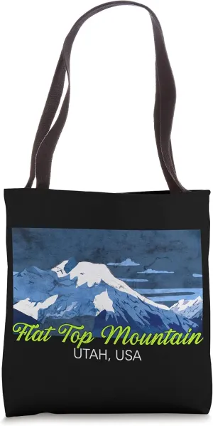 Hiking on the USA Mount Flat Top in Utah Tote Bag