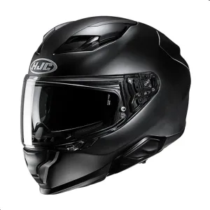 HJC F71 Solid Full Face Motorcycle Helmet with HJ-38 Pin-lock Shield, DOT Approved (Semi Flat Black, Large)