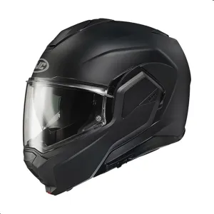 HJC i100 Solid Modular Motorcycle Helmet with HJ-36 Pinlock Shield, DOT Approved (Semi Flat Black, Medium)