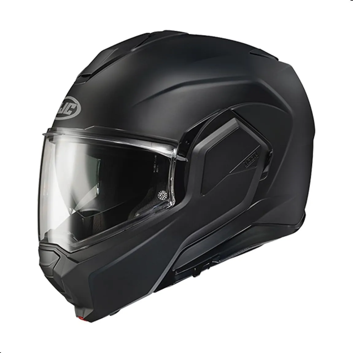 HJC i100 Solid Modular Motorcycle Helmet with HJ-36 Pinlock Shield, DOT Approved (Semi Flat Black, Medium)