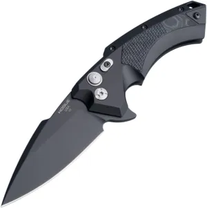Hogue 34579 X5 3.5" Folder CPM154 Spear Point Blade Black Finish - Black Aluminum Frame G-Mascus Black G10 Insert