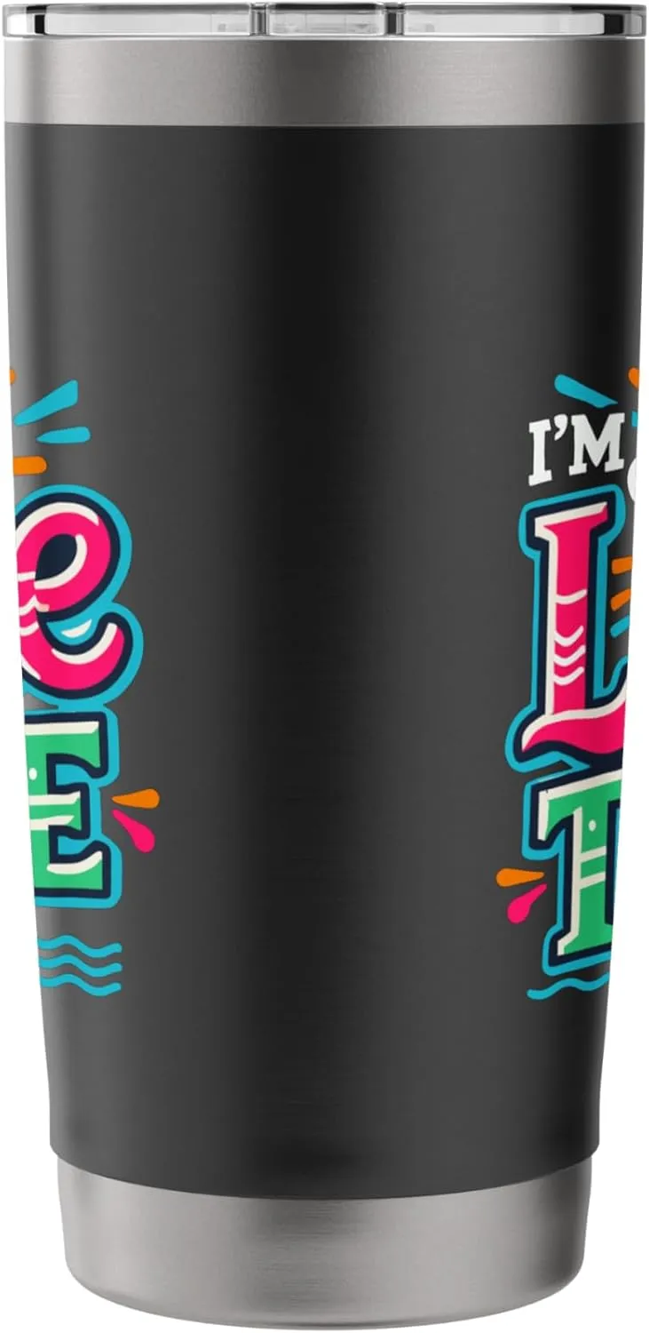I'm On Lake Time Summer Boating Fishing Kayaking Stainless Steel Insulated Tumbler