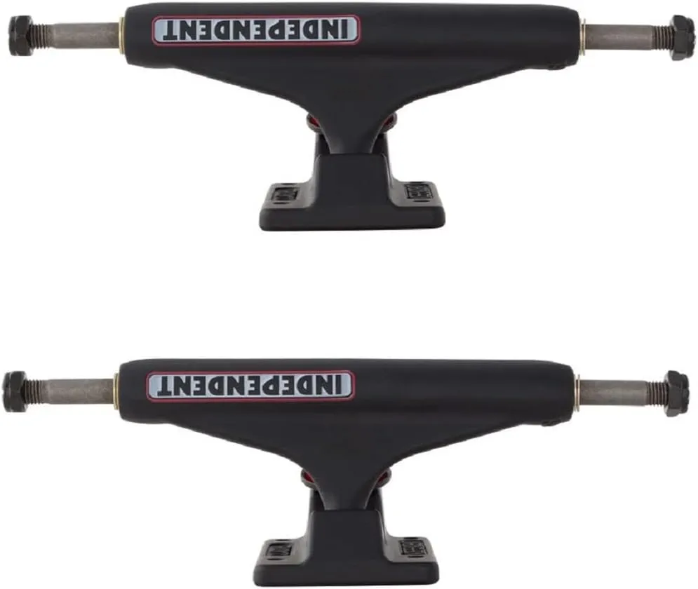 INDEPENDENT Truck Company Skateboard Truck Stage II Bar Skate Truck Flat Black, Set of 2