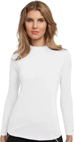 Jamie Sadock® Sunsense® Mandarin Collar Layering Shirt for Women – Long Sleeves – Blended Nylon