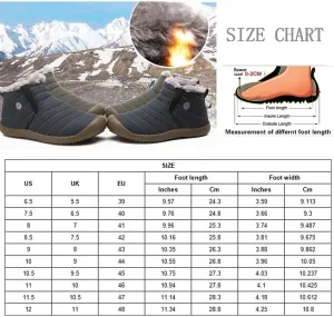 Jeeeun Men's Waterproof Warm Plush Lined Outdoor Snow Ankle Boots (Style A Yellow,10.5)