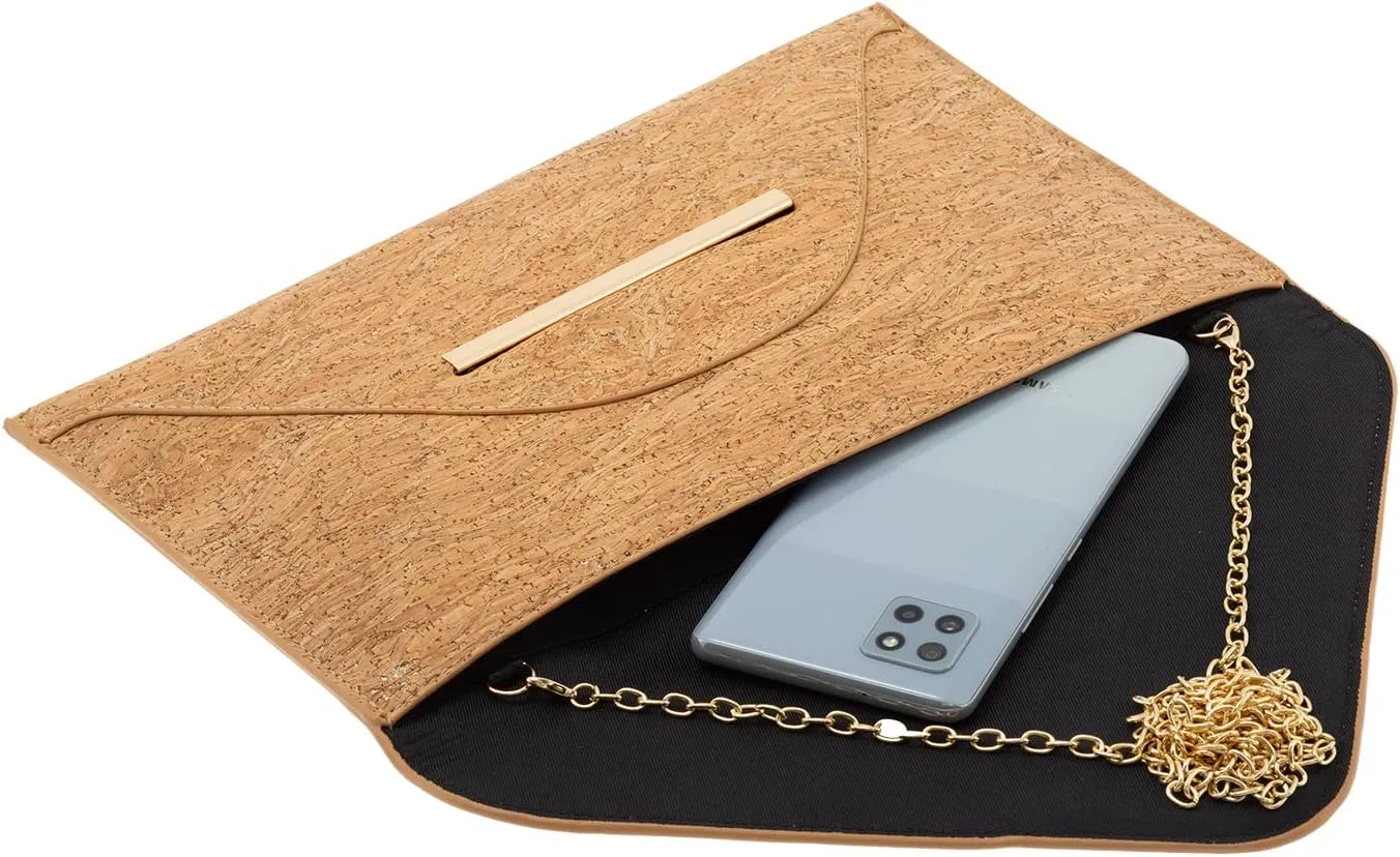 JNB Cork Envelope Flat Clutch