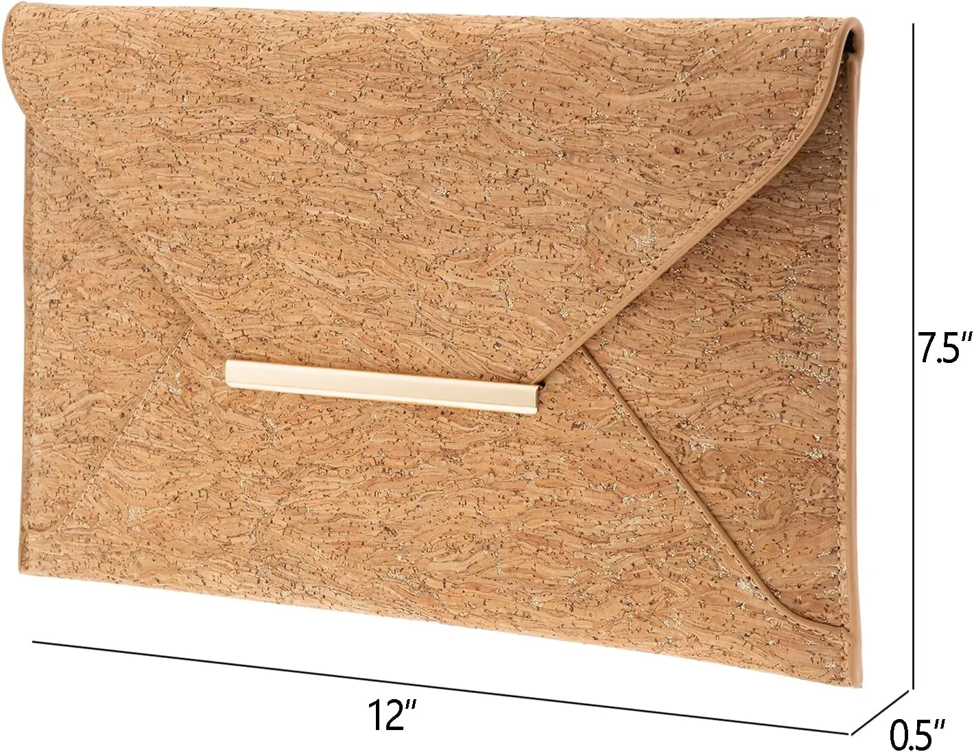 JNB Cork Envelope Flat Clutch