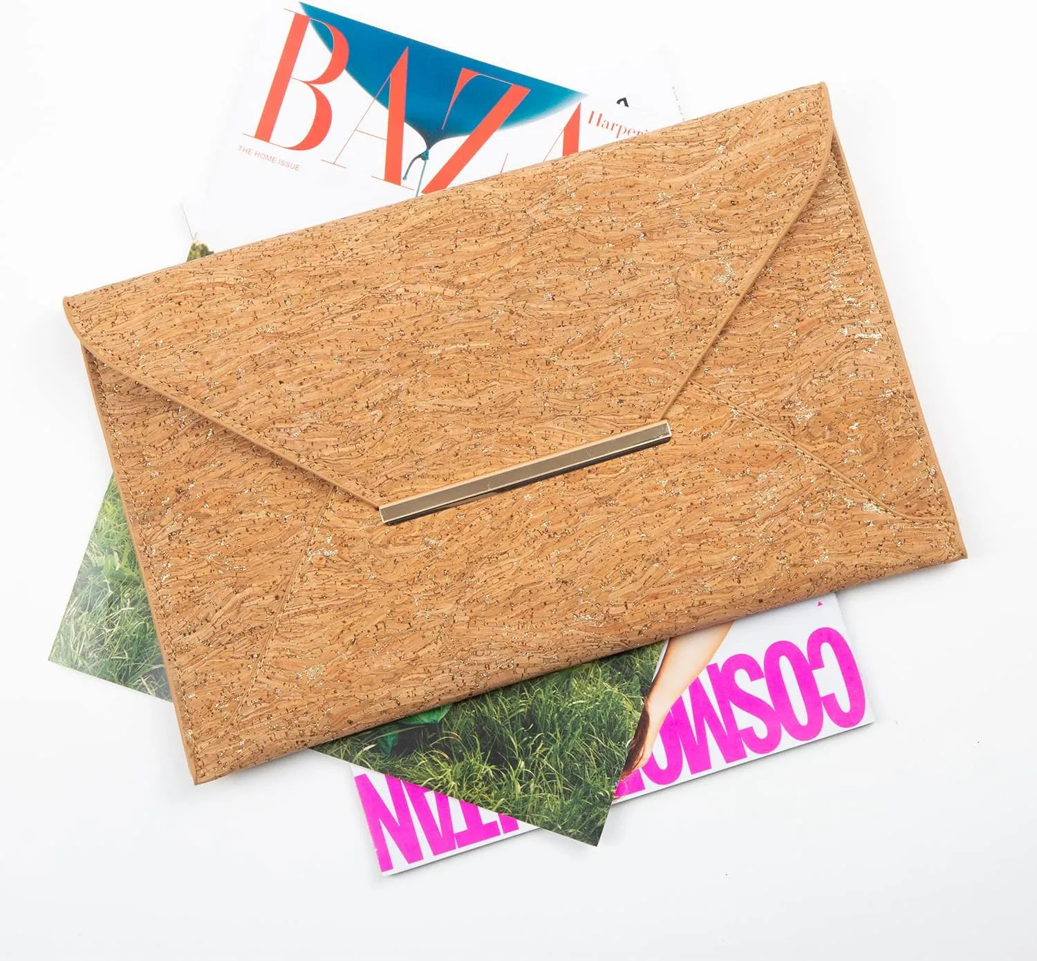 JNB Cork Envelope Flat Clutch