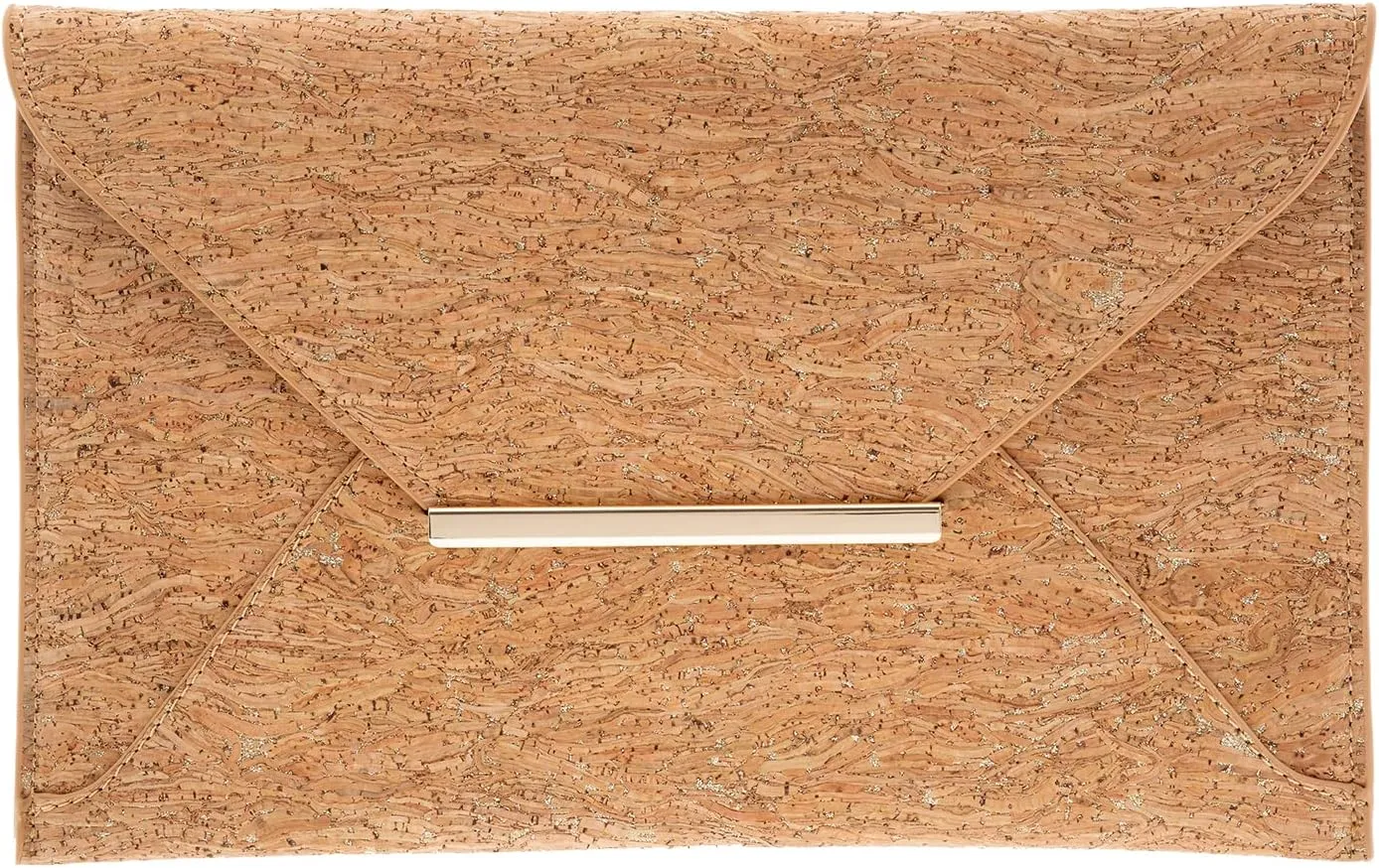 JNB Cork Envelope Flat Clutch
