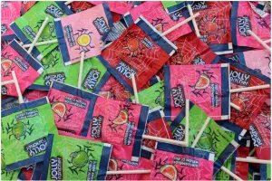 Jolly Rancher Bulk Lollipops. Assorted Fruit Flavors Flat Round Pops, 5 Pounds