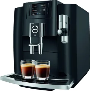 Jura E8 Piano Black Automatic Coffee Machine, 64 ounces