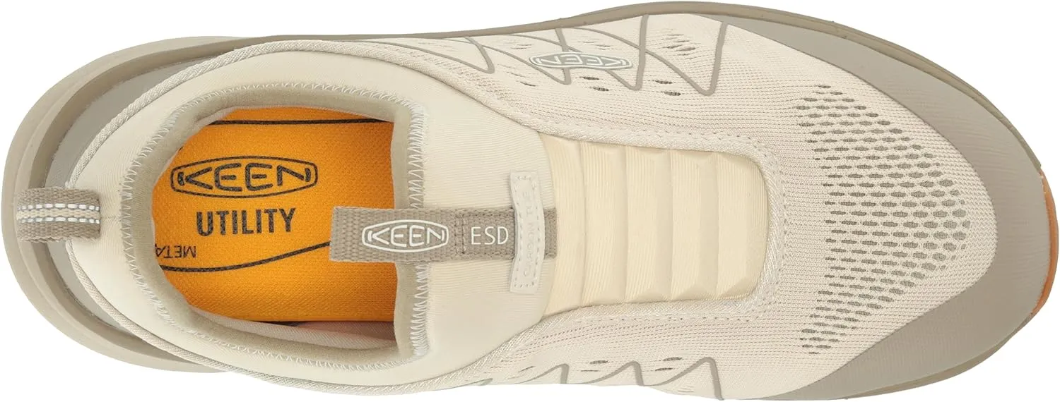 KEEN Utility Women's Vista Energy Shift Low Height Composite Toe ESD Slip-On Industrial Work Shoe