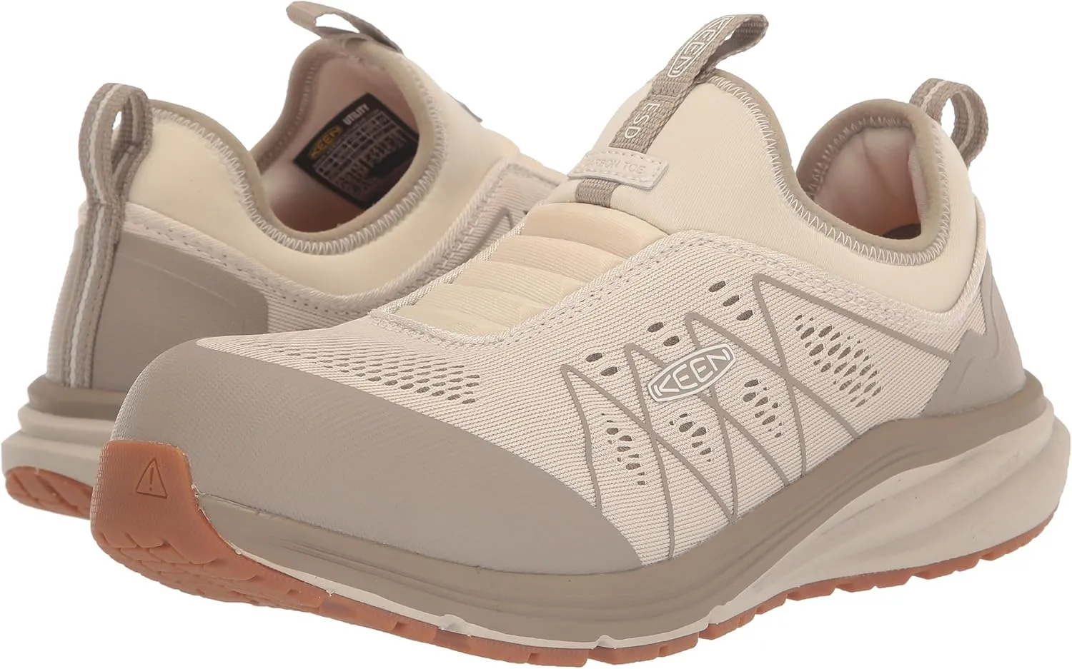 KEEN Utility Women's Vista Energy Shift Low Height Composite Toe ESD Slip-On Industrial Work Shoe