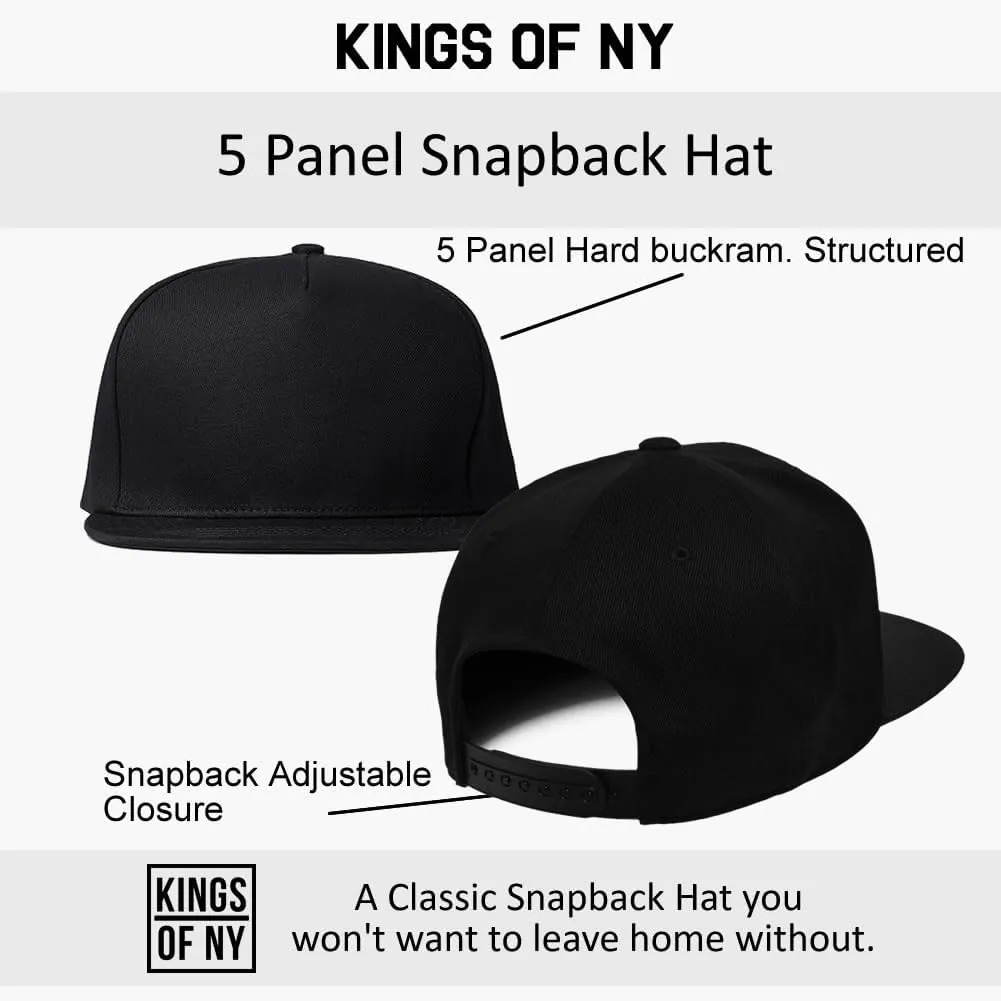 Kings Of NY Black Power Fist Snapback Hat Cap
